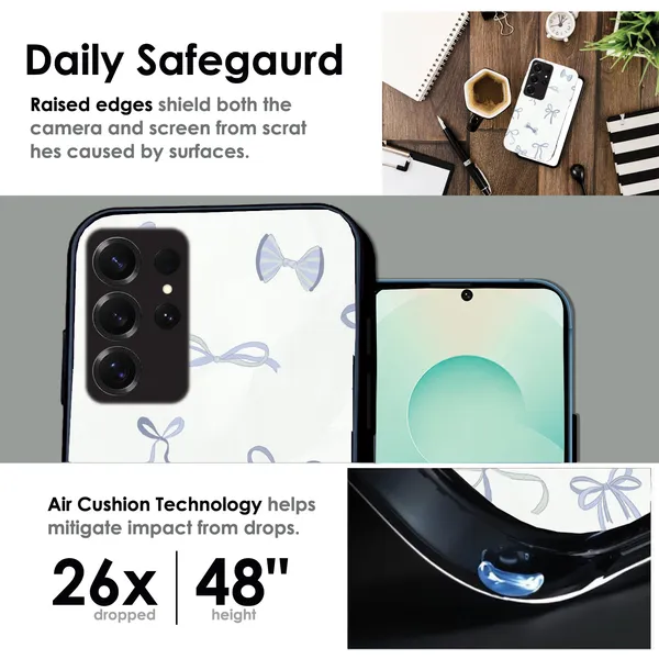 Samsung_Galaxy_S25_Ultra_Blue_Bows_Glossy_Metal_Silicone_Case