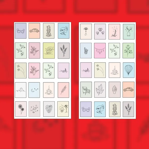 Minimal_Aesthetic_Stickers_Pack_–_42+_Pastel_Line_Art_Stickers