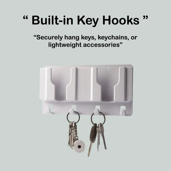 White_Wall_Mounted_Mobile_Stand_and_Key_Organizer_-_Dual_Phone_Holder_with_Hooks
