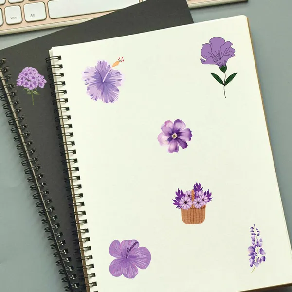 Purple_Floral_Decorative_Sticker_Sheet_Set_-_Lavender_&_Violet_Botanical_Stickers_for_Journaling,_Crafts_&_Phone_Decoration