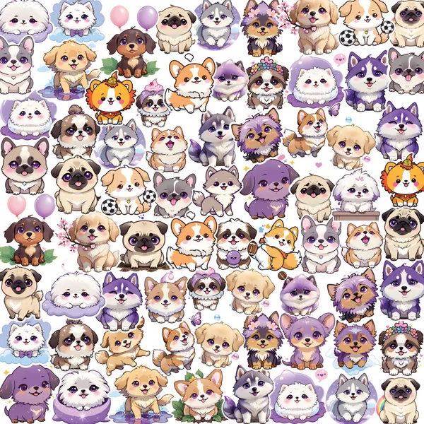 Adorable_Puppy_Dog_Sticker_Pack_-_Cute_Cartoon_Pet_Stickers_for_Decoration