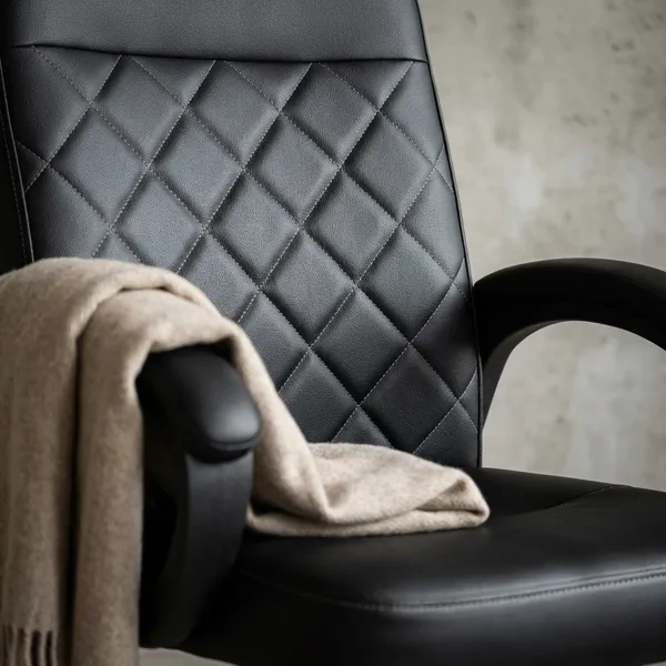 Black_Foam_Armour_And_Leather_Cushion_Revolving_Chair_|_45_X_52_X_40_Cm