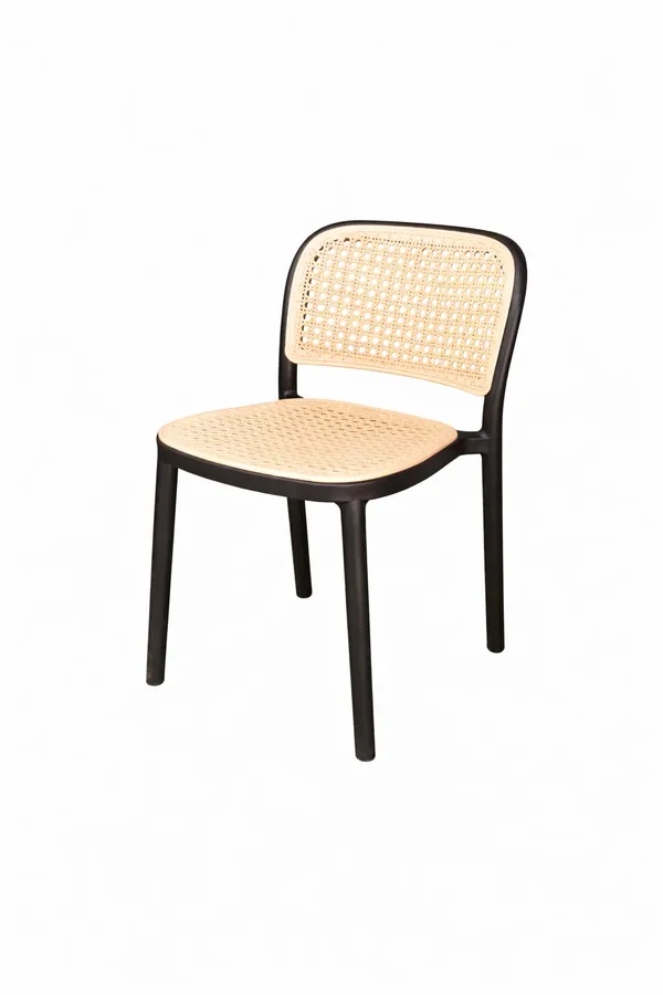 Black_Pvc_And_Net_Cafe_Chair_|_50X_45_X_80_Cm