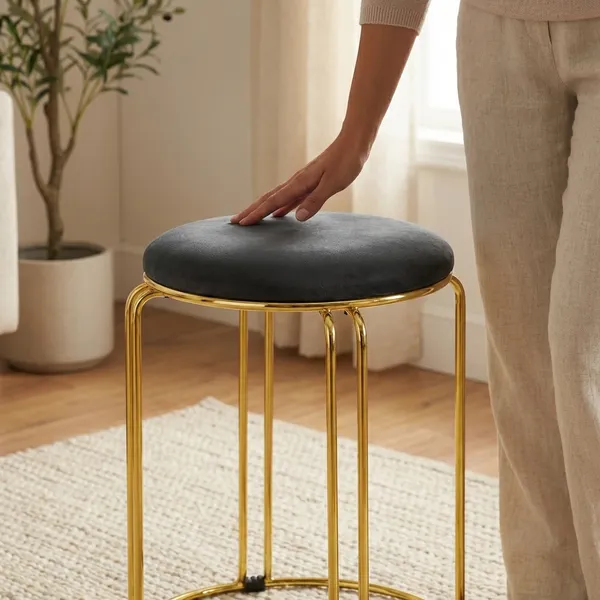 Grey_Foam_Cushion_Fixed_Stool_|_30_X_55_X_48_Cm
