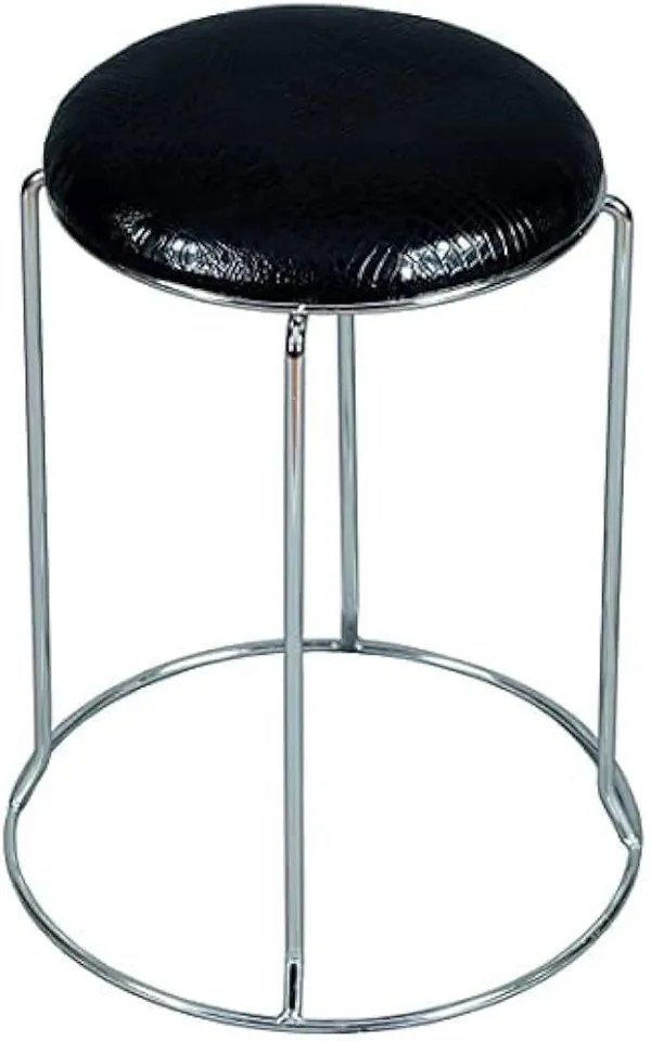 Black_Foam_Cushion_Fixed_Stool_|_30_X_55_X_48_Cm