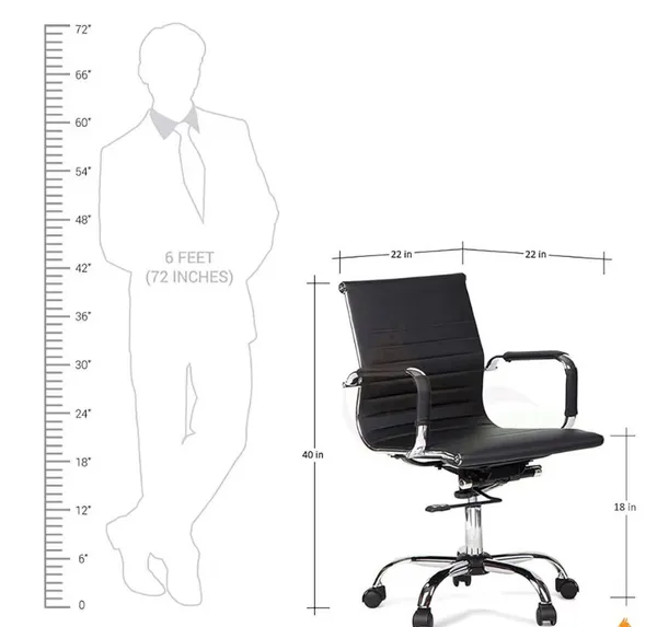 Black_Pu_Sleek_Leather_Executive_Doctor_Staff_Office_Chair_|_60D_X_60W_X_94H_Cm