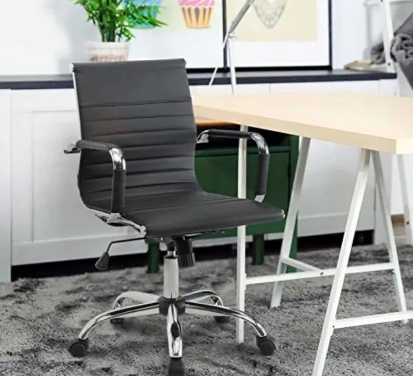 Black_Pu_Sleek_Leather_Executive_Doctor_Staff_Office_Chair_|_60D_X_60W_X_94H_Cm