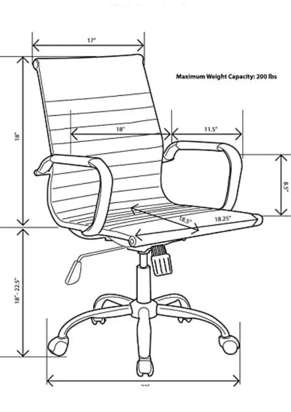 Black_Pu_Sleek_Leather_Executive_Doctor_Staff_Office_Chair_|_60D_X_60W_X_94H_Cm