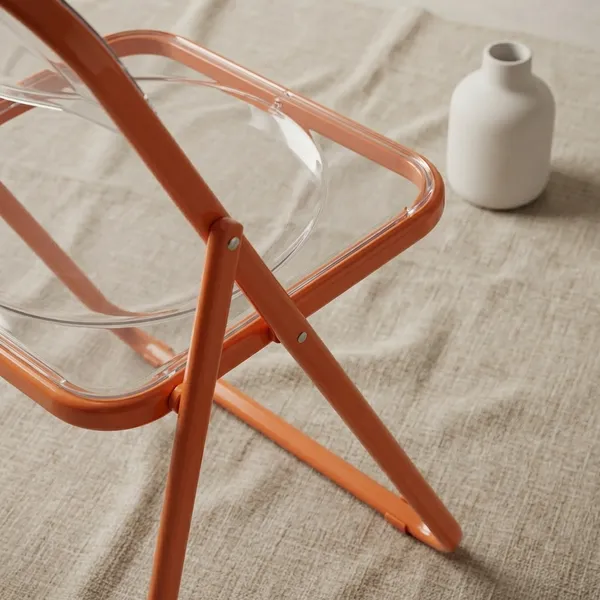 Orange_Fibre_And_Acrylic_Folding_Chair_|_46_X_56_X_58_Cm