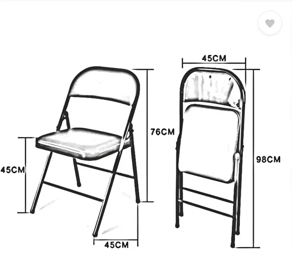 Brown_Foam_Folding_Chair_|_58D_X_58W_X_89H_Cm