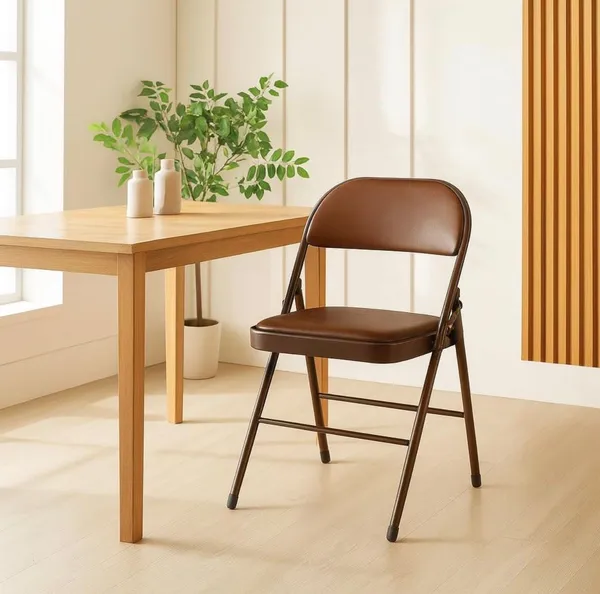 Brown_Foam_Folding_Chair_|_58D_X_58W_X_89H_Cm