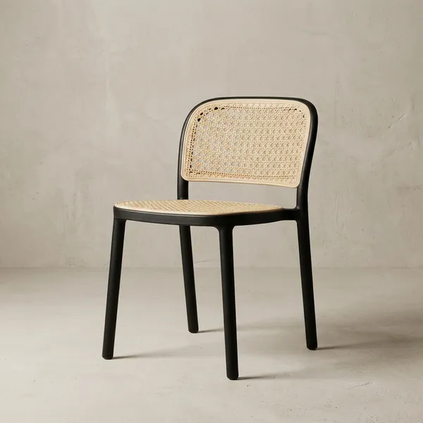 Black_Pvc_And_Net_Cafe_Chair_|_50X_45_X_80_Cm