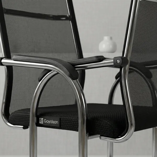 Black_Net_And_Foam_Visitor_Chair_|_46.99_X_49.53_X_91_Cm