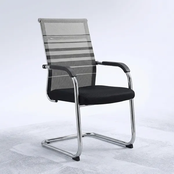 Grey_Net_And_Foam_Visitor_Chair_|_50_X_45.7_X_89_Cm