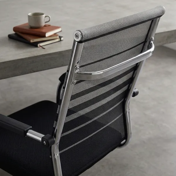 Grey_Net_And_Foam_Visitor_Chair_|_50_X_45.7_X_89_Cm