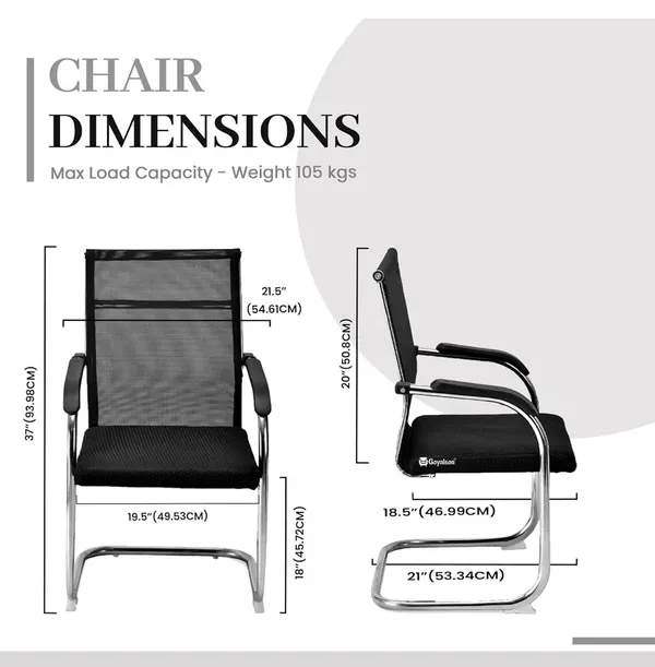 Black_Net_And_Foam_Visitor_Chair_|_46.99_X_49.53_X_91_Cm