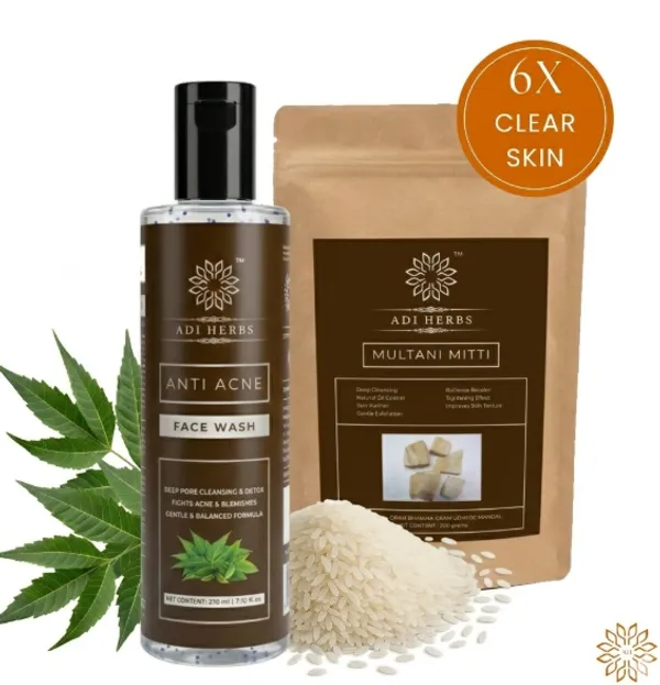 Multani_Miti_Face_Pack_And_Anti_Acne_Face_Wash_With_Neem_&_Rice_Extracts_-_Deep_Pore_Cleansing_&_Detox_(Pack_Of_2)