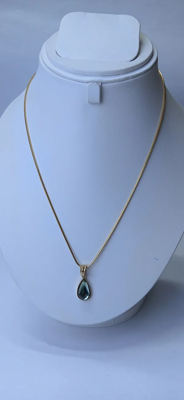 Ilanja_Gold_Multicolor_Teardrop_Stone_Pendant_for_Women