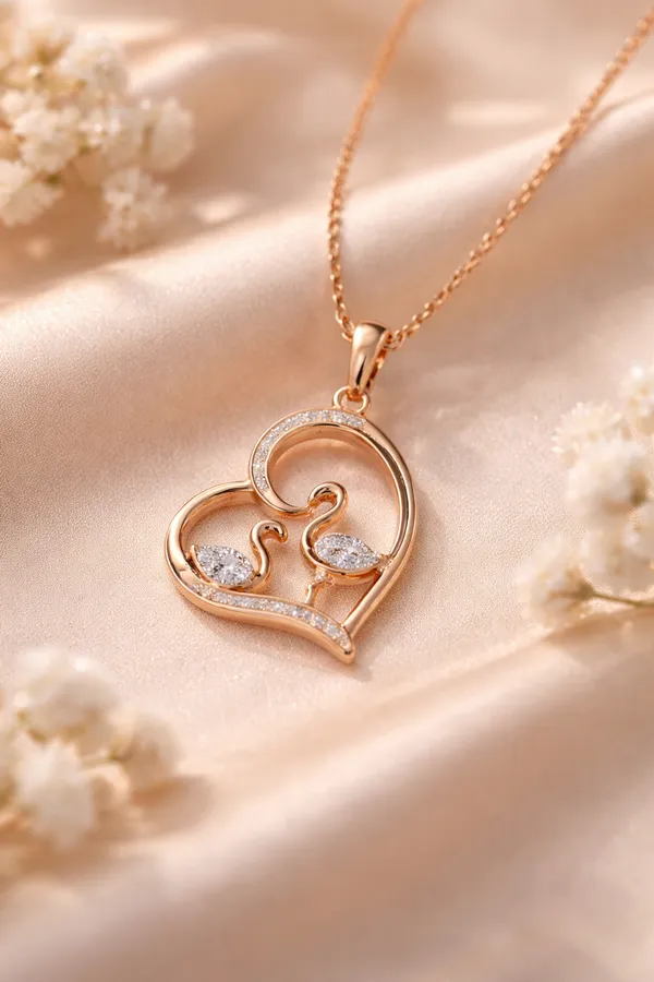 Golden_Gold-Tone_Sparkle_Swan_Pendant_for_Women