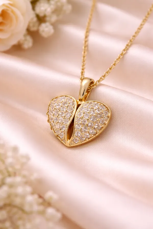 ILANJA_Gold_Tone_Crystal_Heart_Drop_Pendant_for_Women
