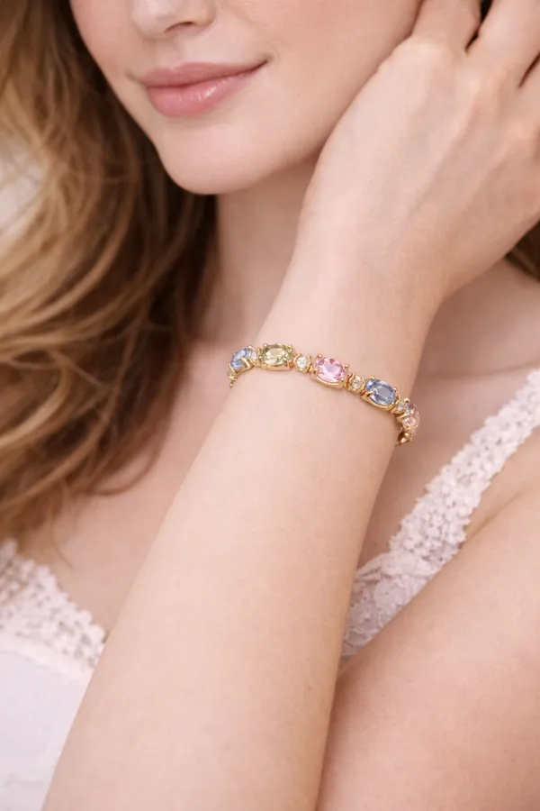 Ilanja_Gold_Multicolor_Rainbow_Sparkle_Bracelet_for_Women