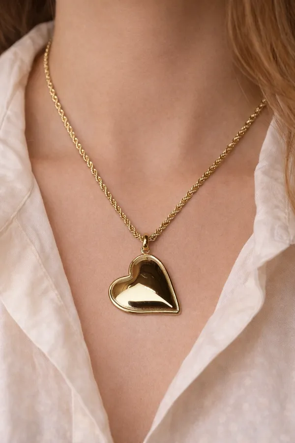 Ilanja_Gold-Tone_Heart_Pendant_for_Women