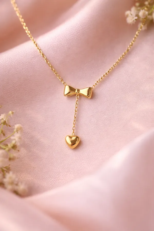 Ilanja_Gold_Sweet_Bow_Heart_Stud_Earrings_for_Women