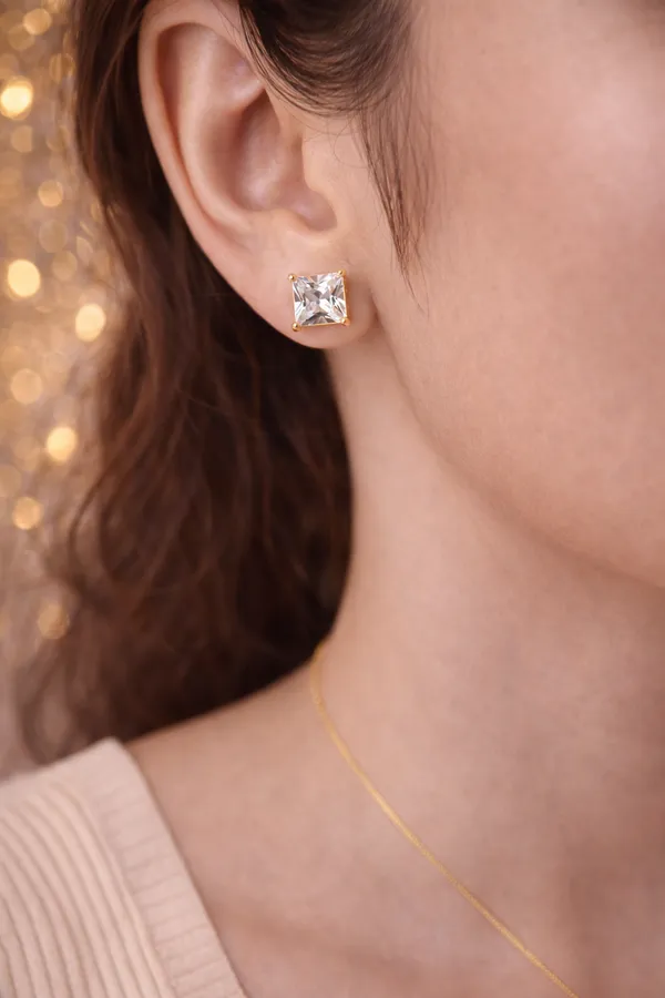 Golden_Silver_Square_Stud_Earrings_for_Women