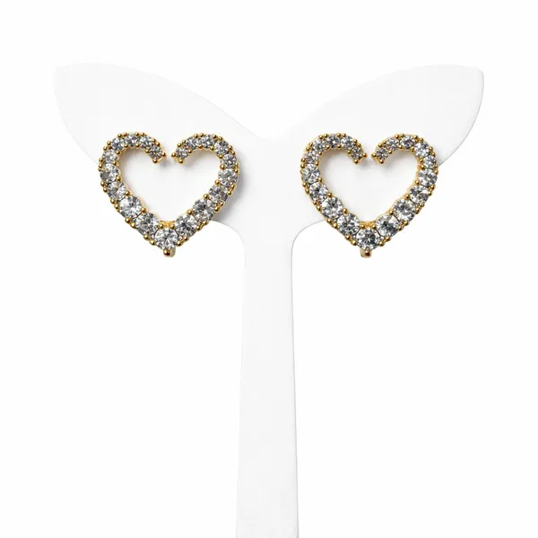 ILANJA_Sparkle_Heart_Studs_For_Women_________18KT_GOLD_PLATED_|_ANTITARNISH__|_WATERPROOF_|_MODERN_STYLE|_