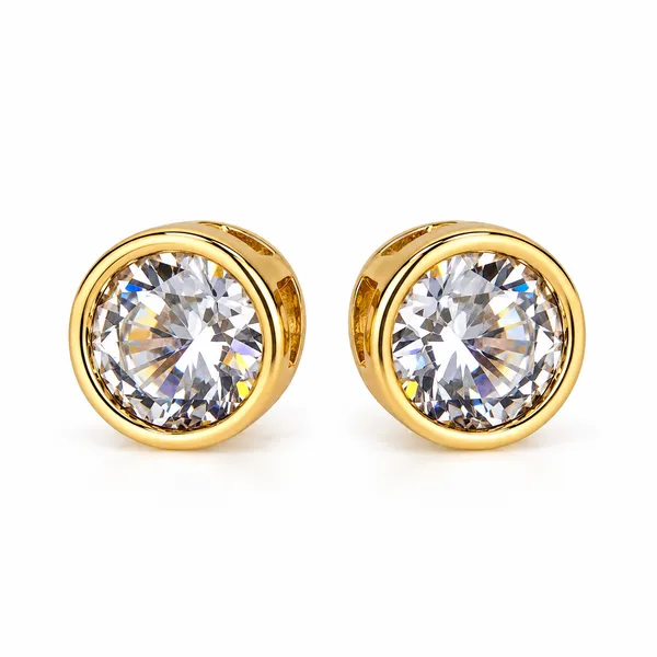 Celeste_Gold_Halo_Stud_FOR_WOMEN__18KT_GOLD_PLATED_FINISH|ANTITARNISH_|WATERPROOF|MODERN_STYLE_DAILY_WEAR