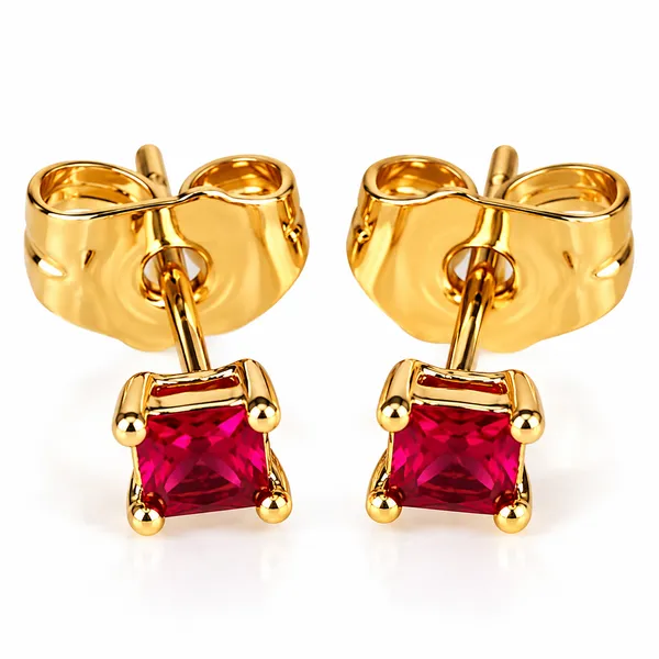 ILANJA_Ruby_Luxe_Square_Stud_Earrings_for_women_18KT_GOLD_PLATED__|_ANTITARNISH_|WATERPROOF|MODERN_STYLE_|DAILY_WEAR