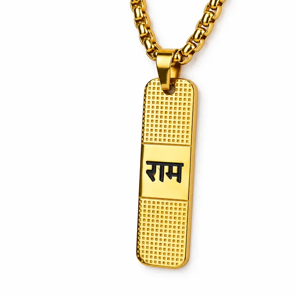 SHREE_RAM__DOTTED_CHAIN_PENDANT_FOR_MEN_AND_WOMEN_|_18_K_GOLD_PLATED_|ANTITARNISH_|_WATERPROOF_|DAILY_WEAR_|_MODERN_STYLE__|