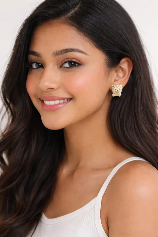 Ilanja_Rose_Gold_Crystal_Bear_Stud_Earrings_for_Women