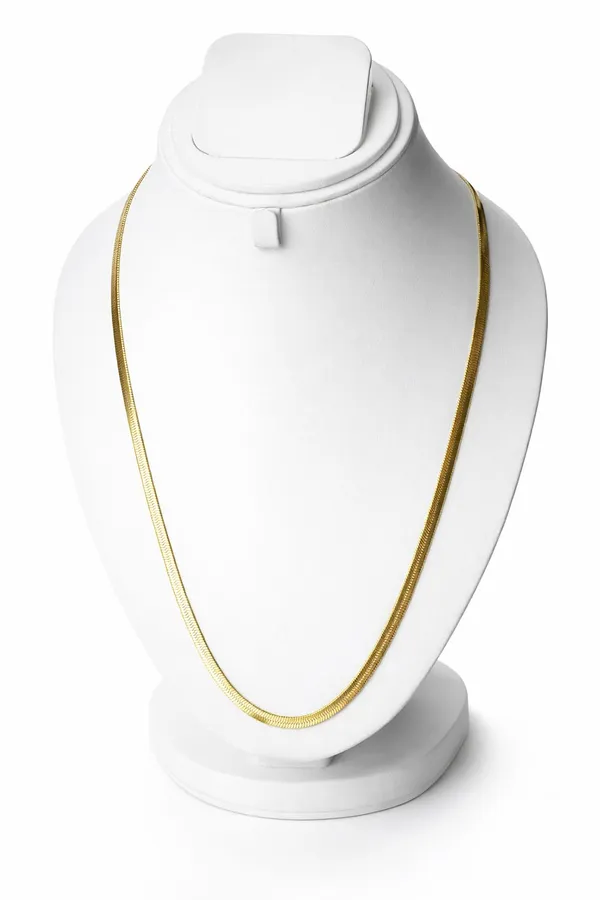 Ilanja_Gold-Tone_Flat_Snake_Chain_Choker_Necklace_for_Women