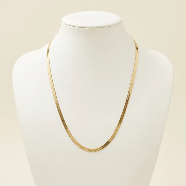 Ilanja_Gold-Tone_Flat_Snake_Chain_Choker_Necklace_for_Women