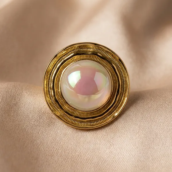 Ilanja_Gold-Tone_Opal_Stone_Saturn_Adjustable_Ring