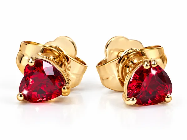 Ilanja_Gold_Red_Heart_Cubic_Zirconia_Stud_Earrings_for_Women