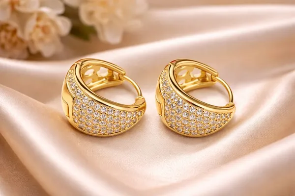 Ilanja_Gold_Crystal_Embellished_Clip-On_Hoop_Earrings_for_Women
