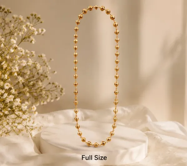 Regal_Textured_Gold_Bead_Necklace