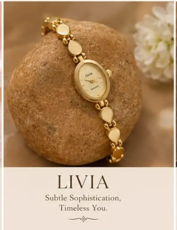 Rivorah_Premium_Women's_Gold-Tone_Analog_Bracelet_Watch