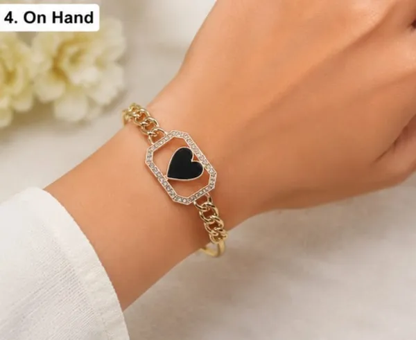 Rivorah_Rose_Gold_Black_Heart_Crystal_Chain_Bracelet_for_Women