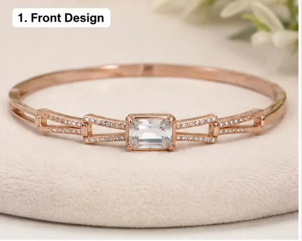 Rivorah_Rose_Gold_Emerald-Cut_Crystal_Designer_Bracelet_for_Women