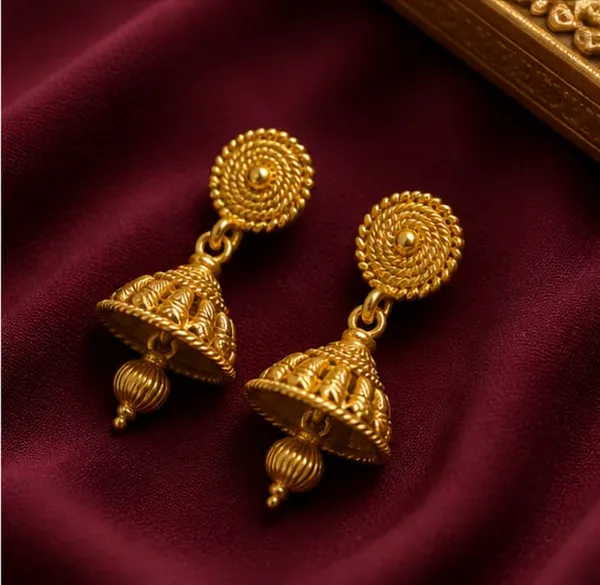 Rivorah_Gold_plated__Ghungroo_Jhumki