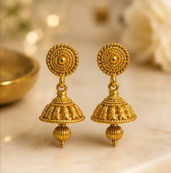 Rivorah_Gold_plated__Ghungroo_Jhumki