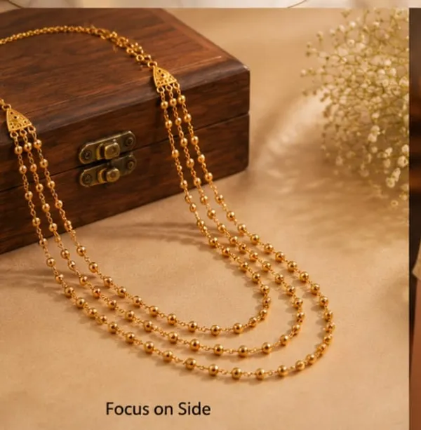 Royal_Triple_Layer_Gold_Bead_Necklace