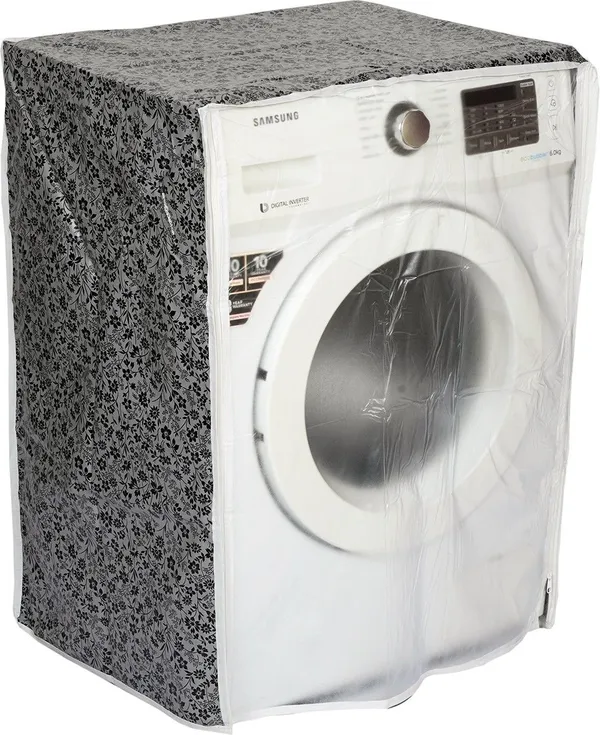 Swastik_Front_Loading_Washing_Machine_Cover_Width_60_Cm_Black_And_Grey