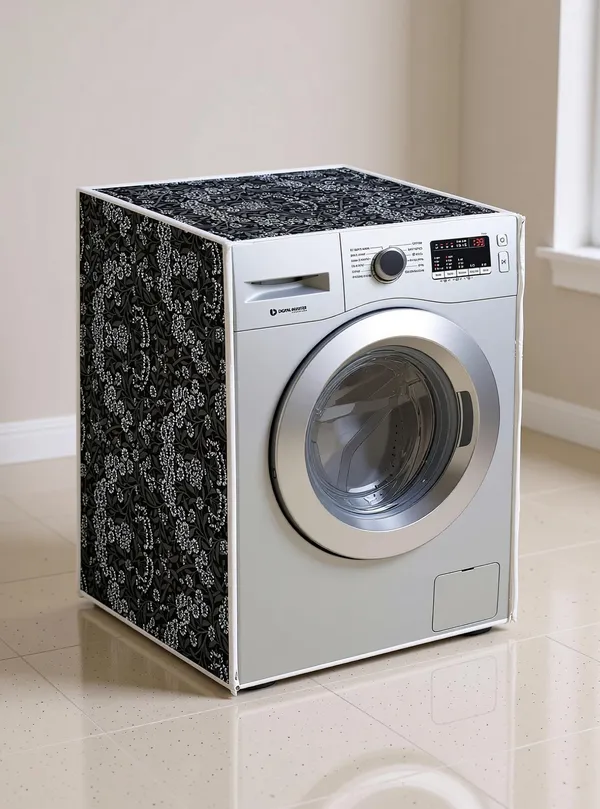 Swastik_Front_Loading_Washing_Machine_Cover_Width_60_Cm_Black_White