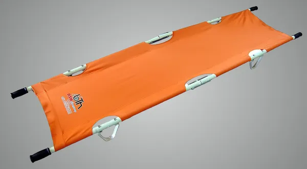 Orange_Aluminium_Hospital_Medical_Patient_Stretcher_Double_Folded_Portable_Emergency_Stretcher