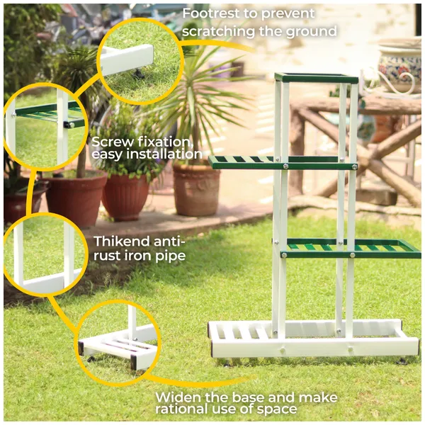 Green_And_White_Side_By_Side_Plant_Stand_Anti_Rust_Iron_Indoor_Outdoor_Pot_Stand_For_Medium_Sized_Pots