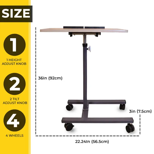 Grey_Adjustable_Laptop_Table_With_Wheels_Height_Angle_Adjustable_360_Rotating_Overbed_Study